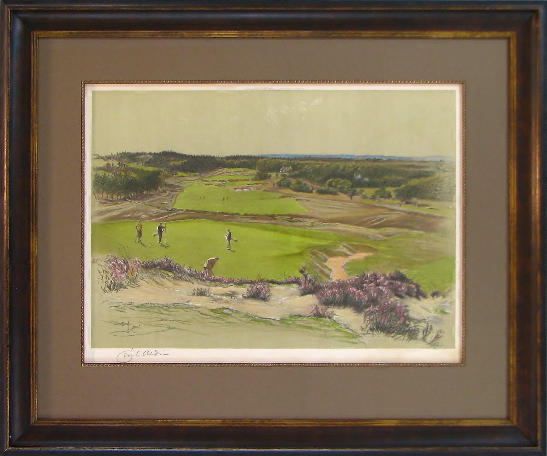 Sunningdale, Signed by Cecil Aldin, First Edition Photolithograph, 1922 - The Great Republic