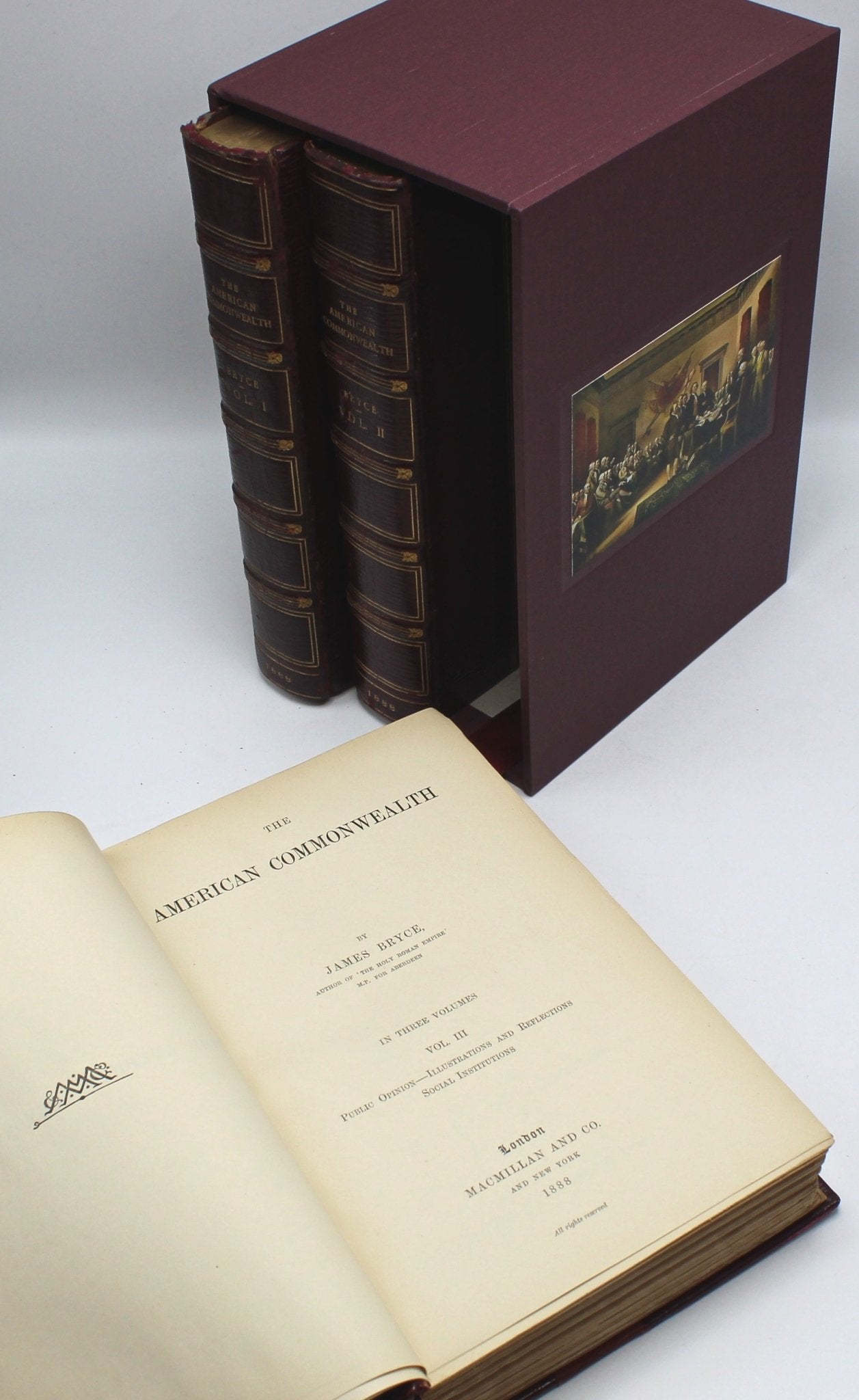 The American Commonwealth by James Bryce, First Edition, Three Volume Set, 1888 - The Great Republic