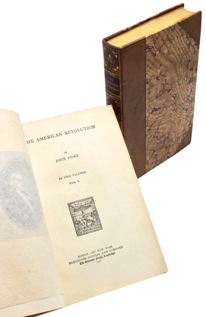 The American Revolution by John Fiske, Later Printing, Two Volumes, 1901 - The Great Republic