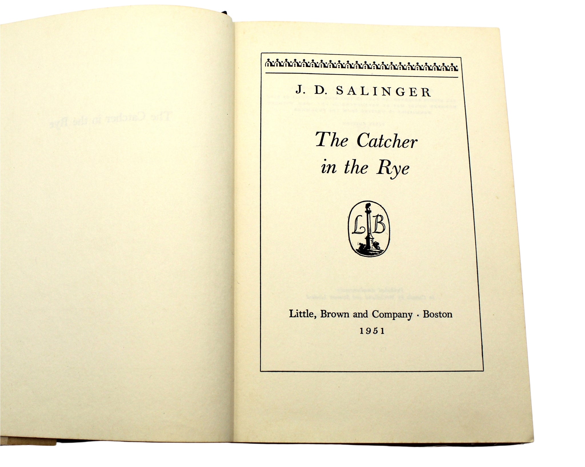 The Catcher in the Rye by J.D. Salinger, First Edition, First Impression in Original Dust Jacket, 1951 - The Great Republic