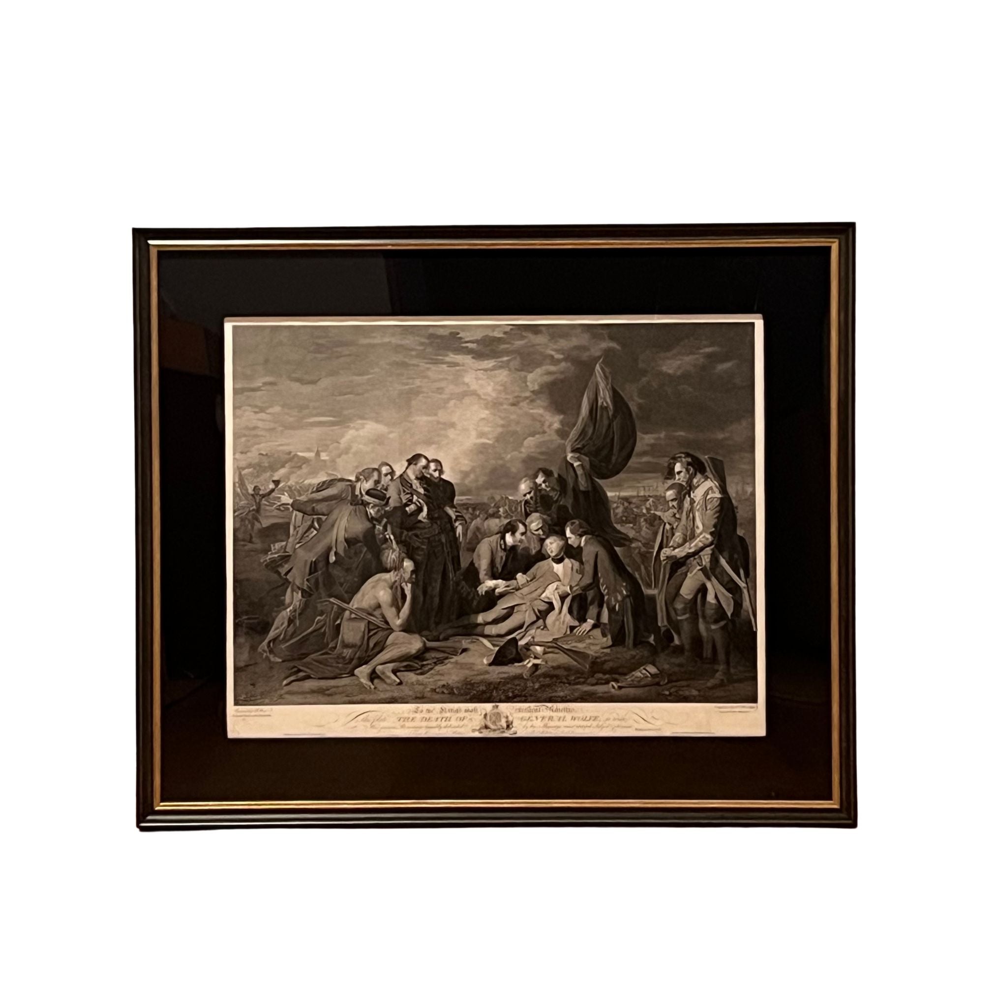 "The Death of General Wolfe" Engraving by William Woollett, after Benjamin West, 1776 - The Great Republic