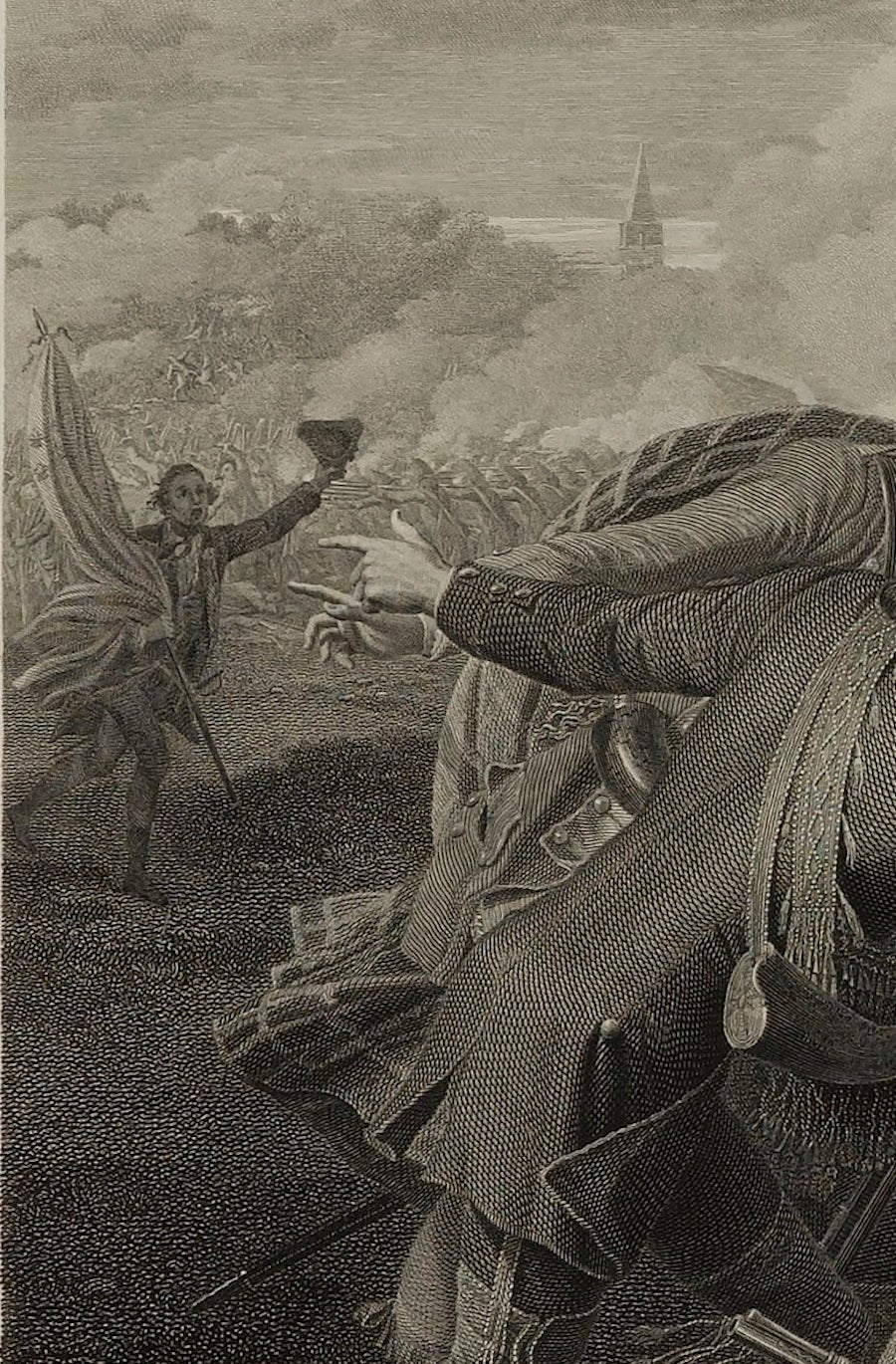 "The Death of General Wolfe" Engraving by William Woollett, after Benjamin West, 1776 - The Great Republic