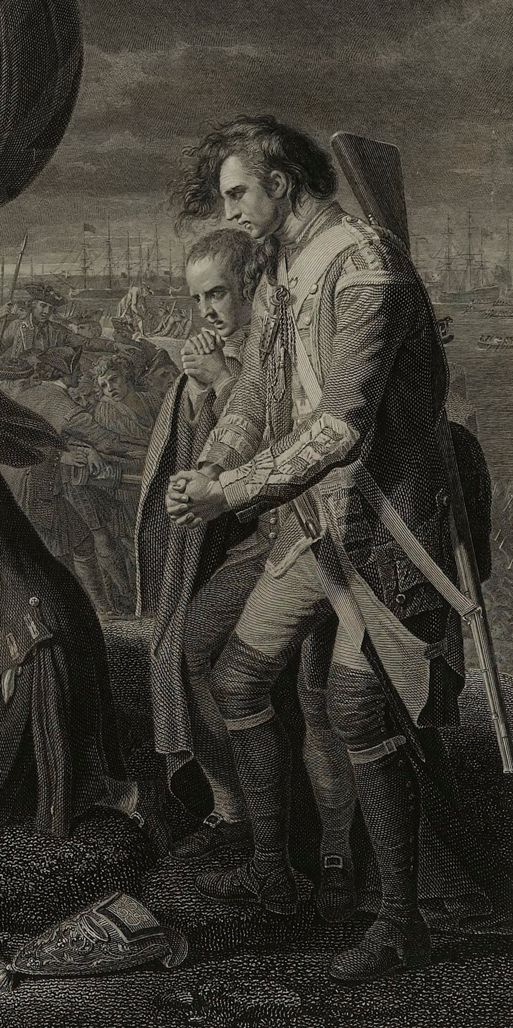 "The Death of General Wolfe" Engraving by William Woollett, after Benjamin West, 1776 - The Great Republic