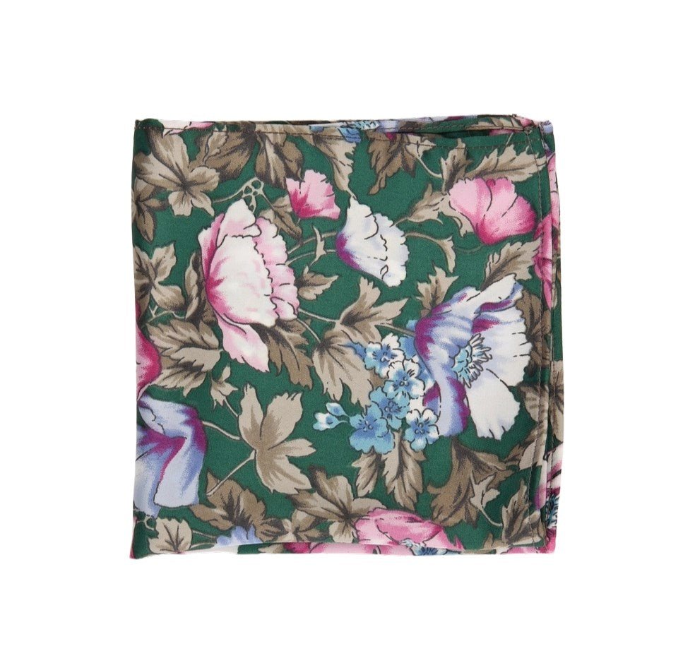 The Elena Floral Pocket Square - The Great Republic