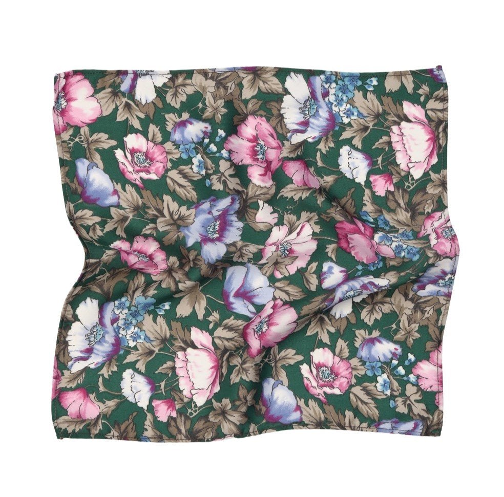 The Elena Floral Pocket Square - The Great Republic