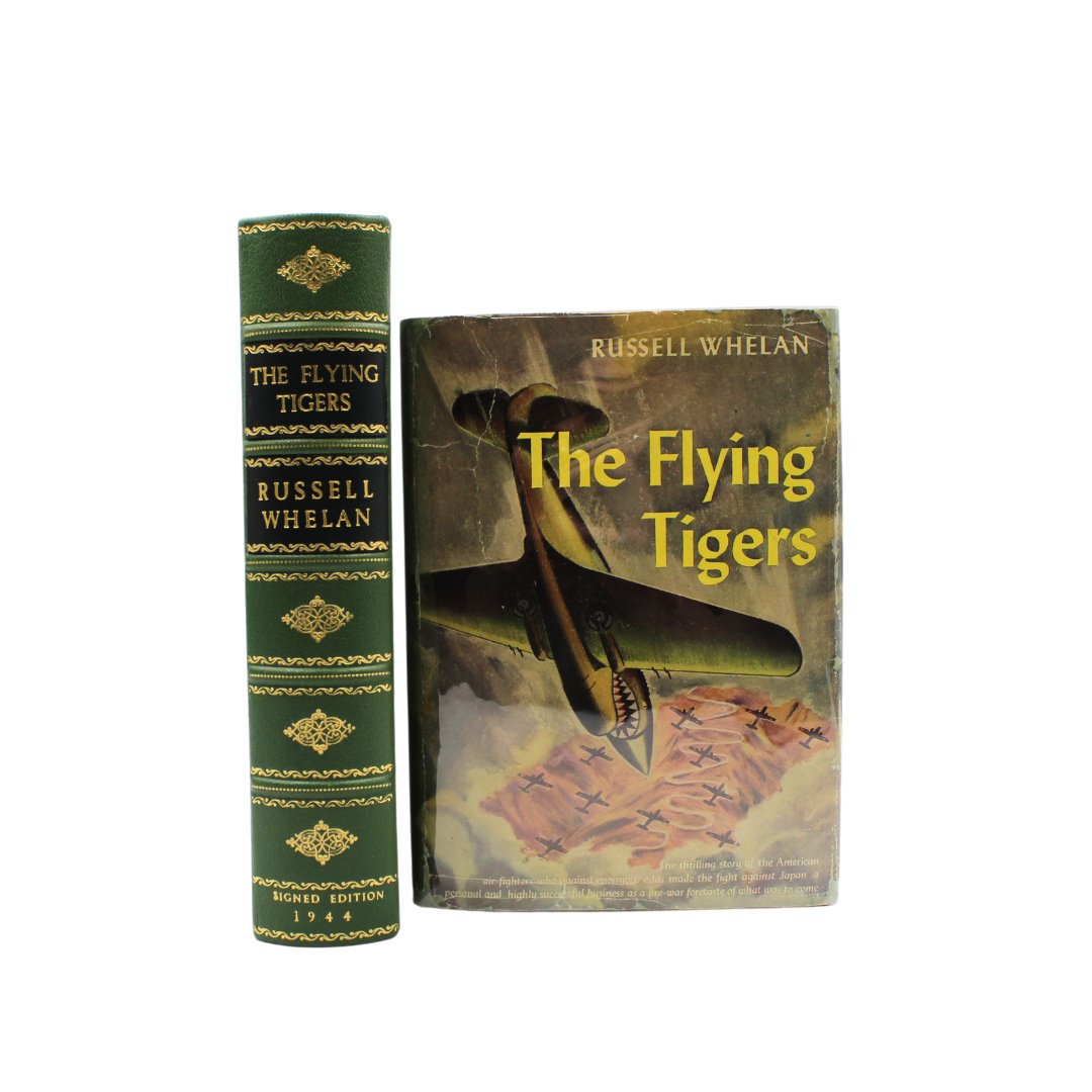 The Flying Tigers. The Story of the American Volunteer Group by Russell Whelan, Early Edition, Signed by 17 Flying Tigers, 1944 - The Great Republic