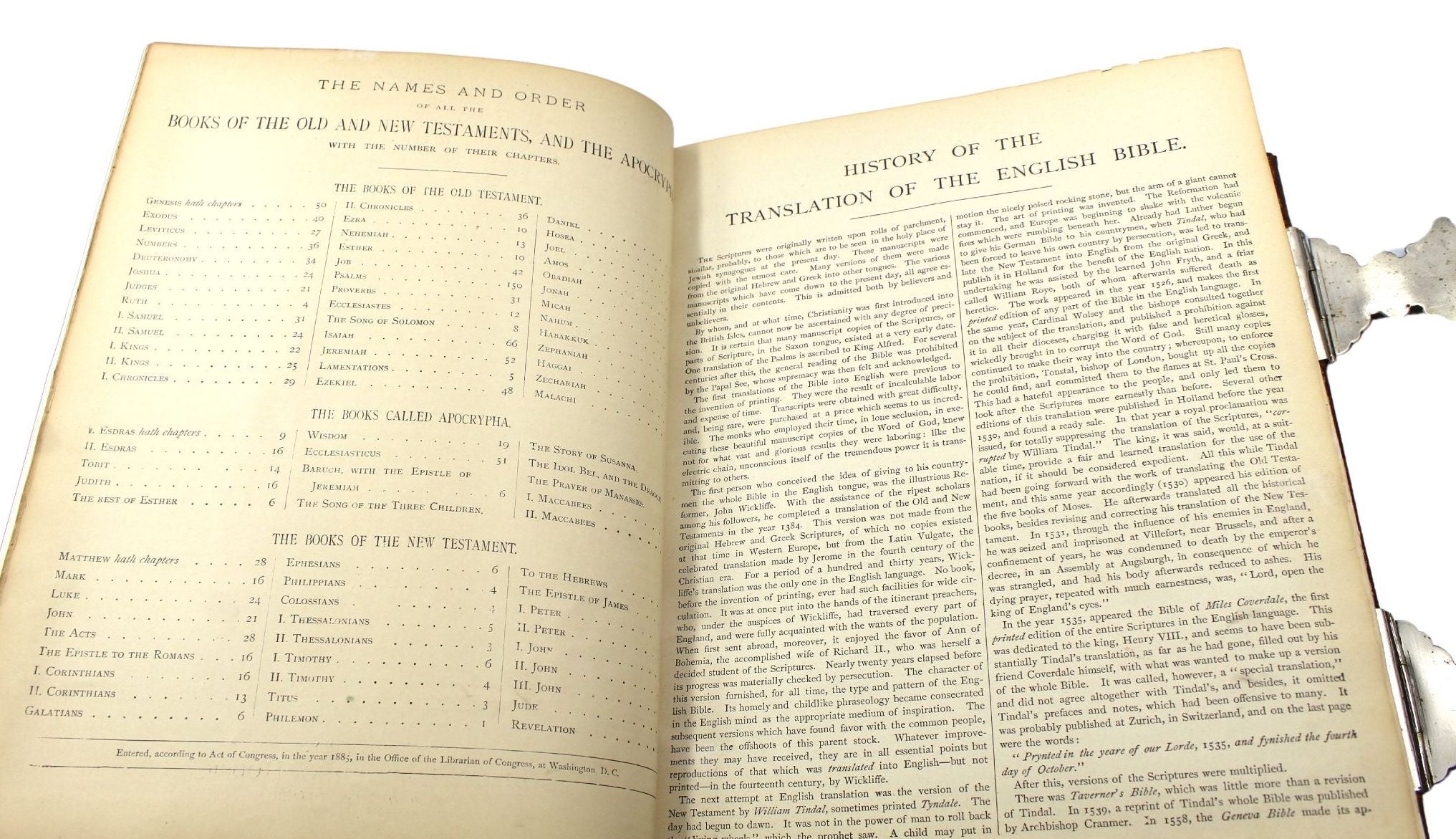 The Holy Bible, Containing the Old and New Testaments and Apocrypha, Standard Edition, Illustrated, 1885 - The Great Republic