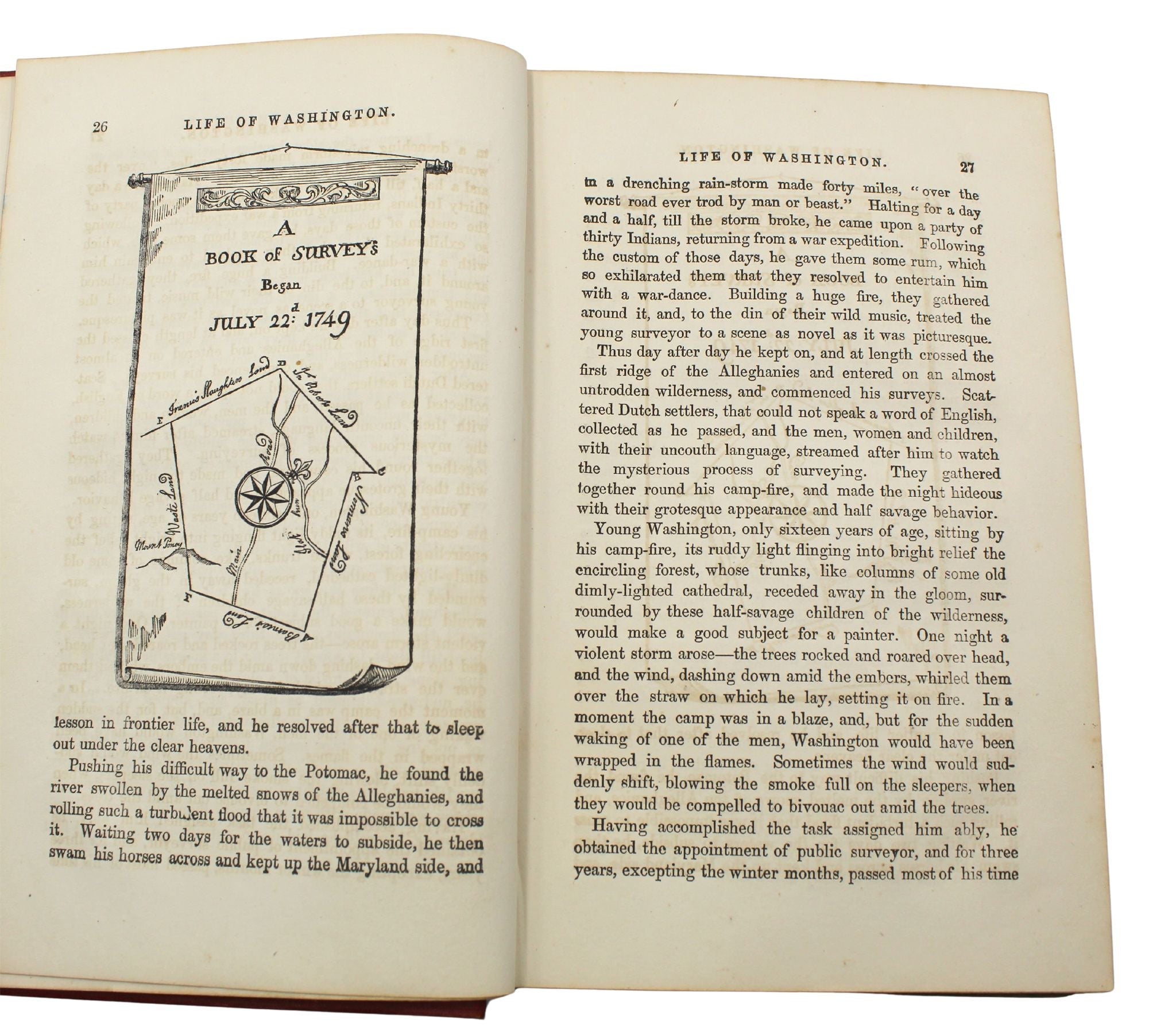 The Illustrated Life of Washington by Hon. J. T. Headley {with} Mount Vernon As It Is by Benson Lossing, 1859 - The Great Republic