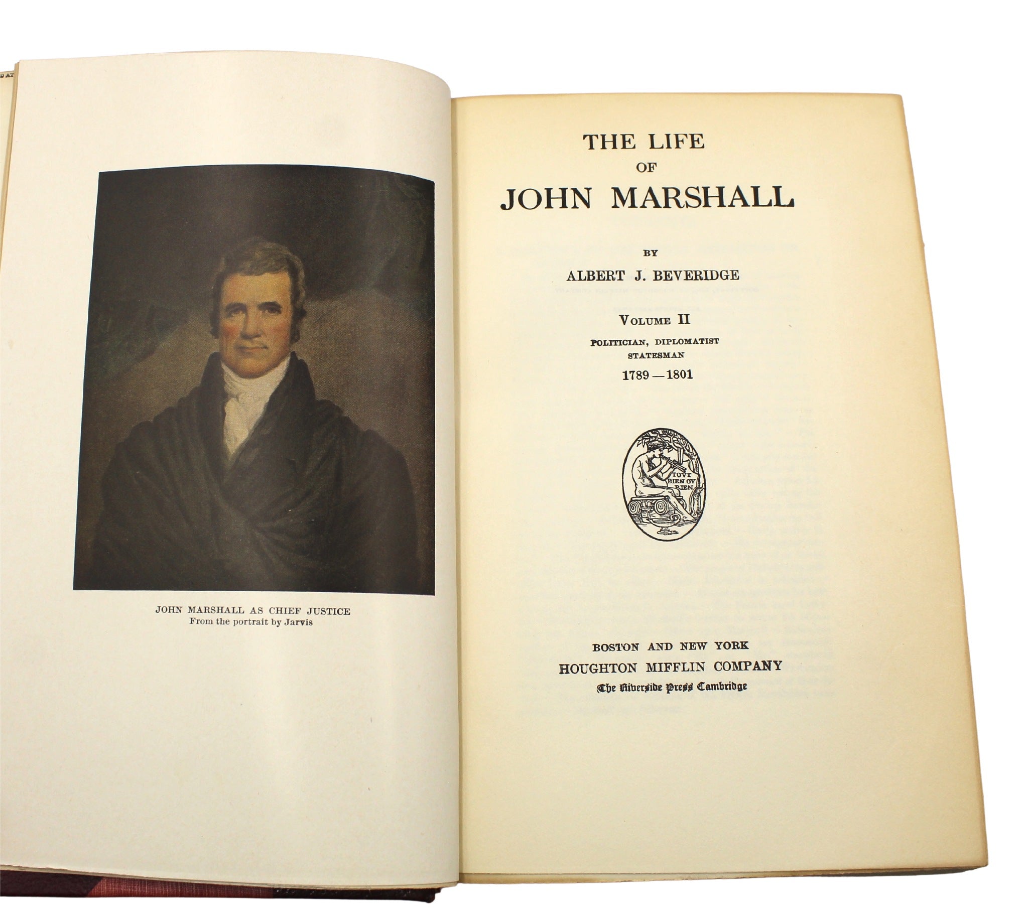 The Life of John Marshall by Albert J. Beveridge, Four Volume Set, 1916 - The Great Republic