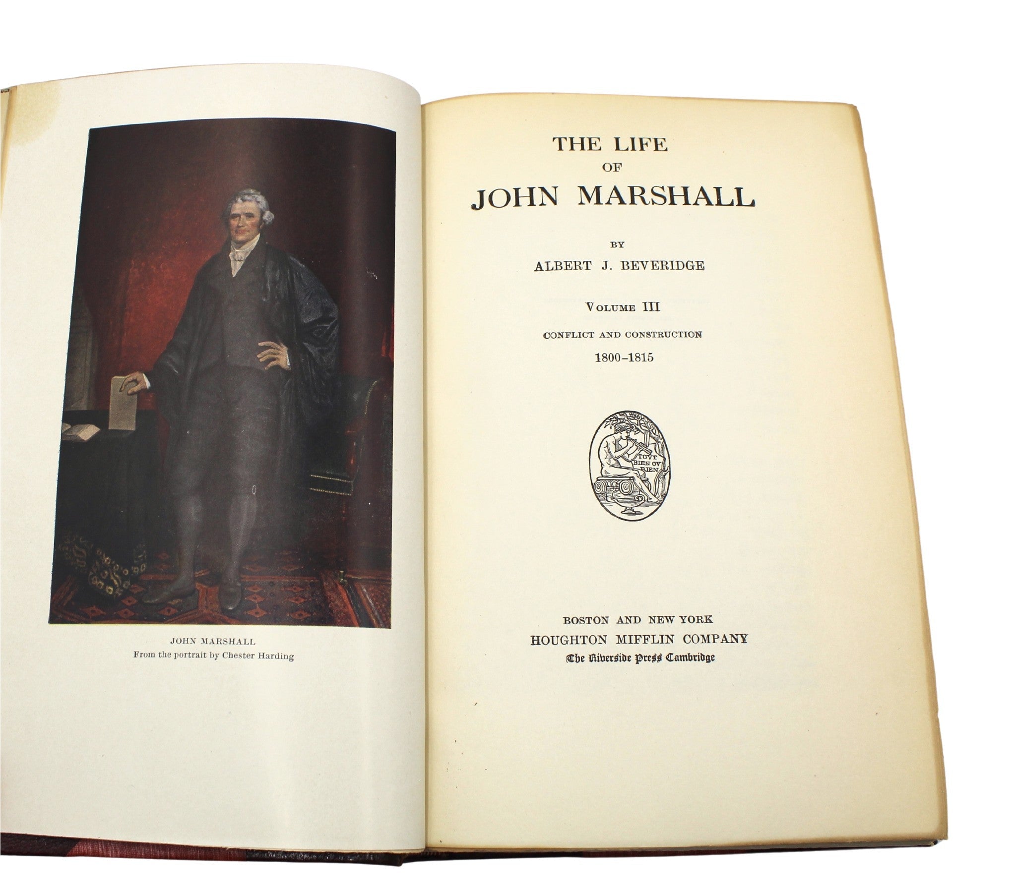 The Life of John Marshall by Albert J. Beveridge, Four Volume Set, 1916 - The Great Republic