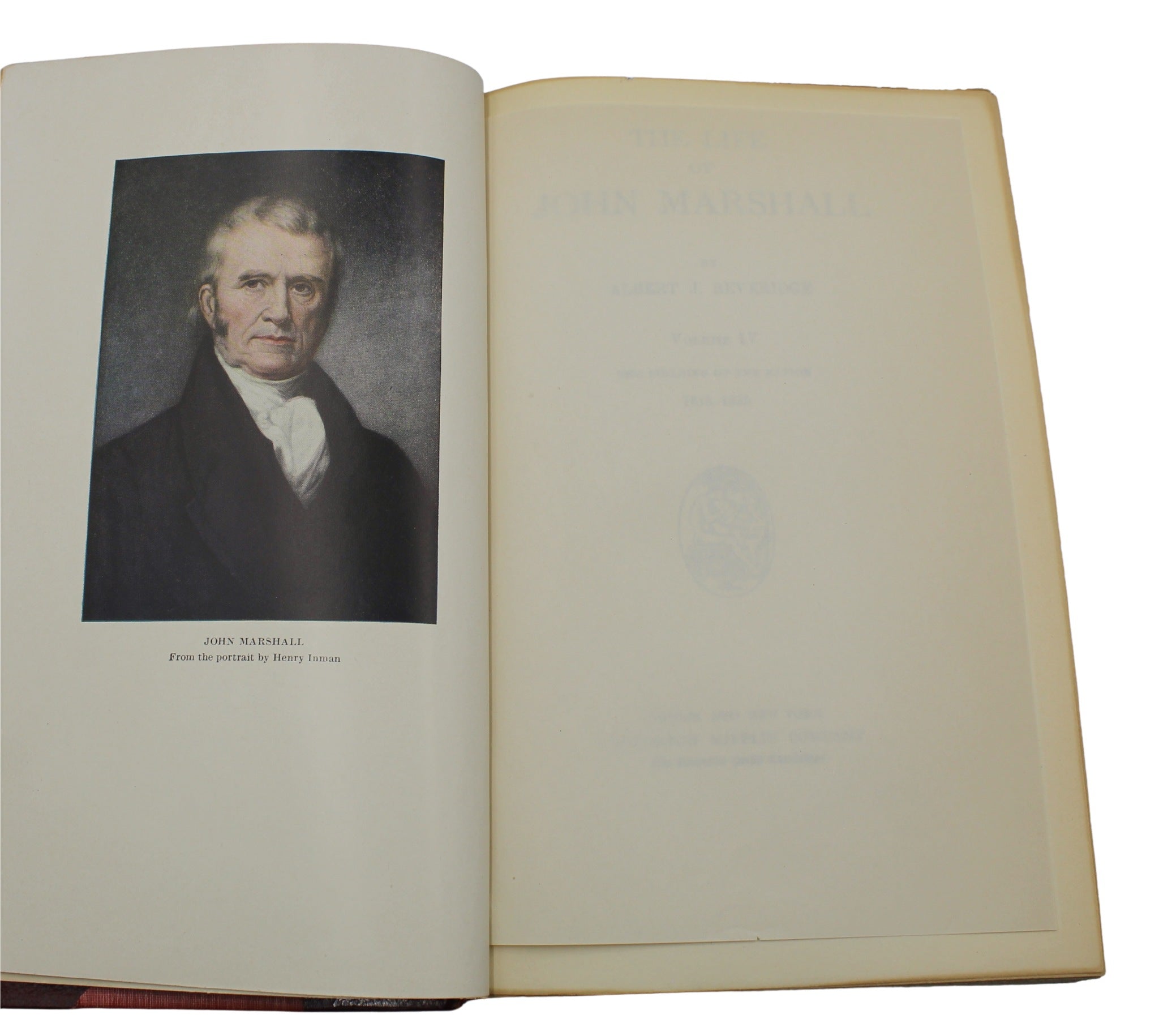 The Life of John Marshall by Albert J. Beveridge, Four Volume Set, 1916 - The Great Republic