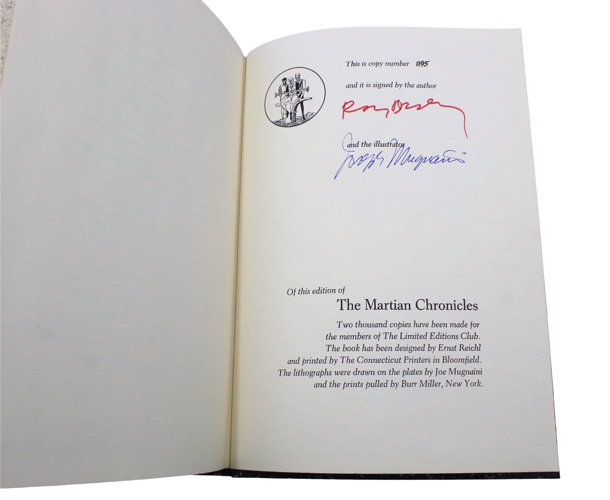 The Martian Chronicles, Signed by Ray Bradbury, Limited Edition, # 1195/2000, 1974 - The Great Republic