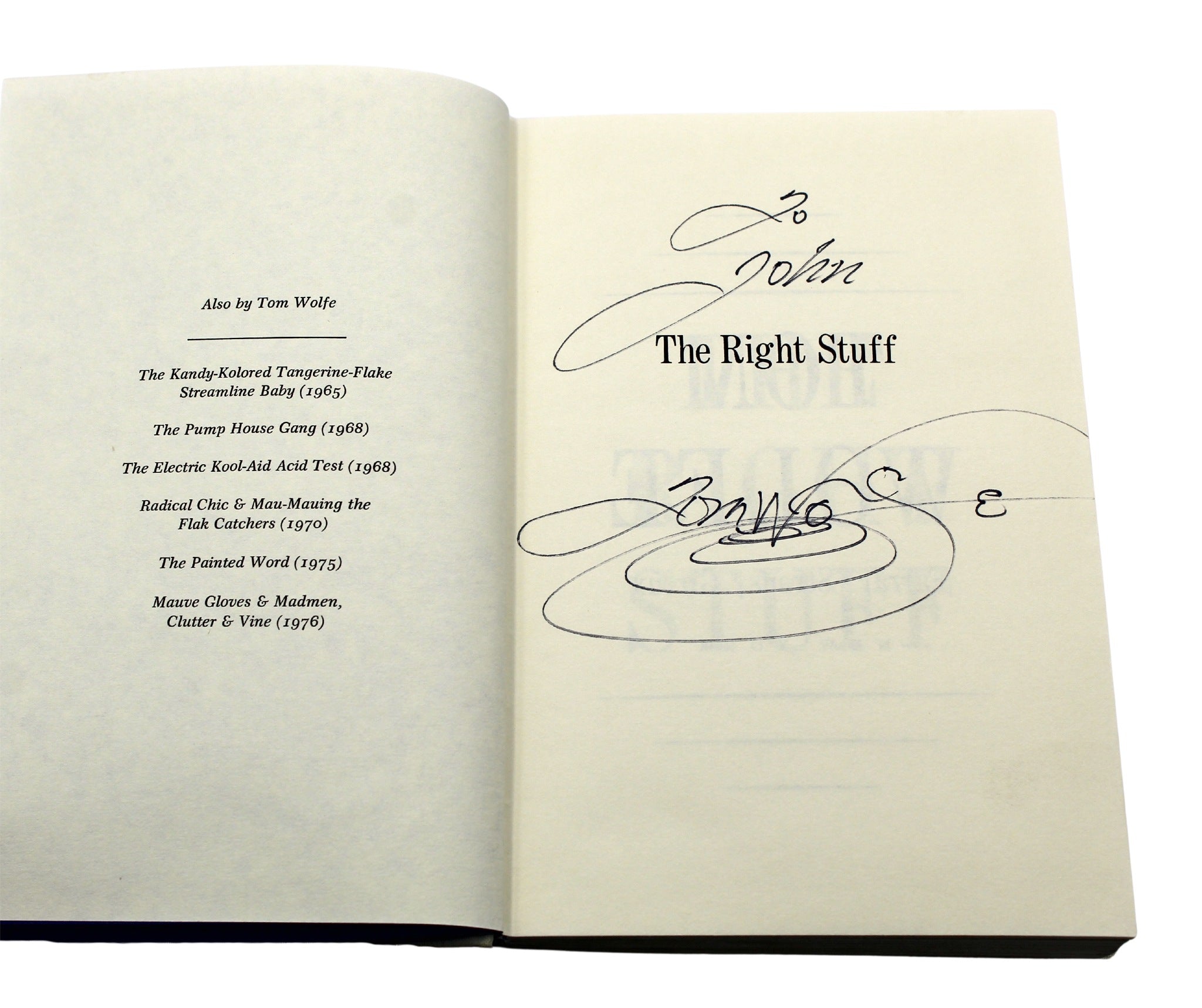 The Right Stuff, Signed by Tom Wolfe, First Edition in Original Dust Jacket, 1979 - The Great Republic