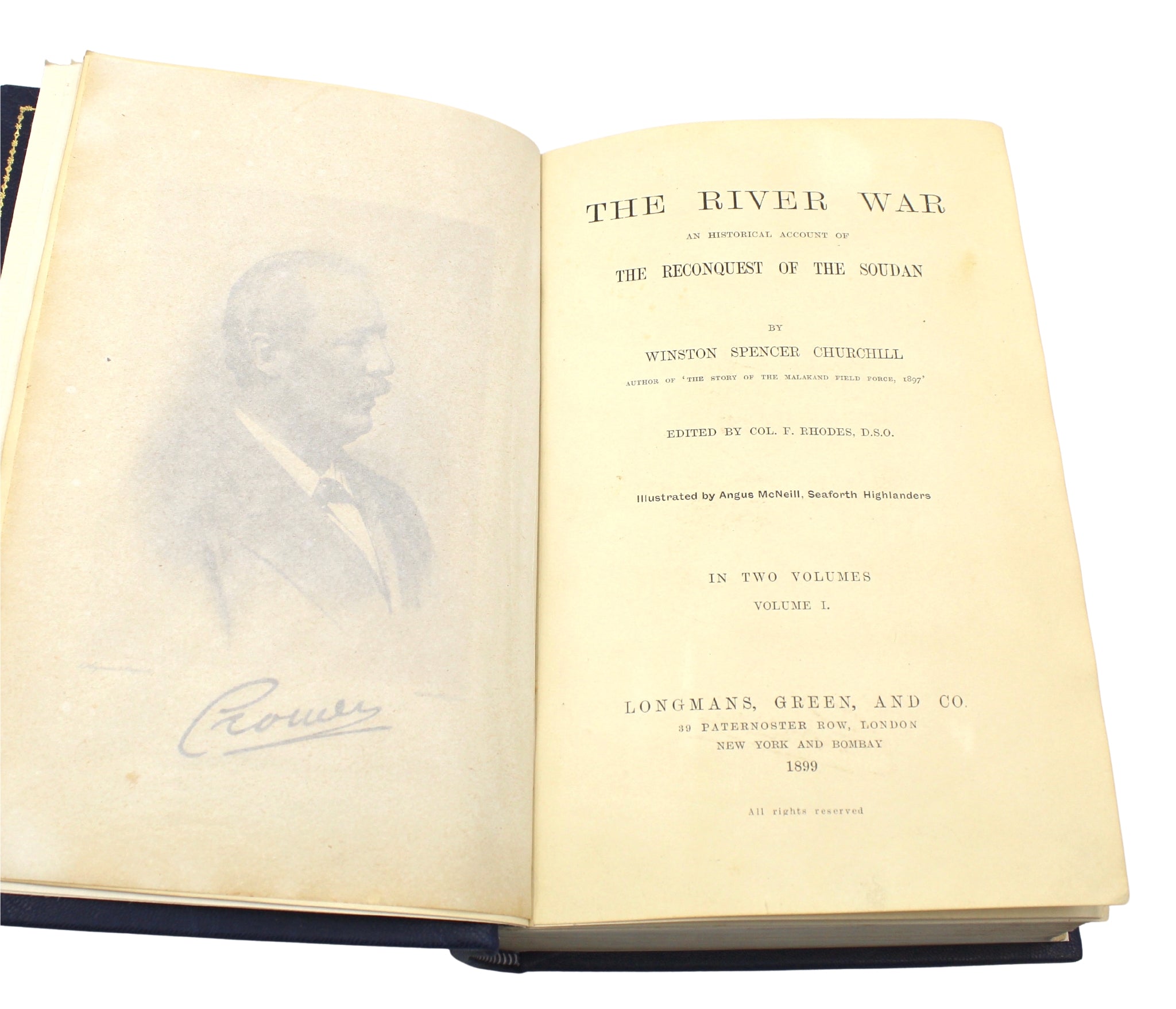 The River War by Winston S. Churchill, First Edition, Two Volume Set, 1899 - The Great Republic