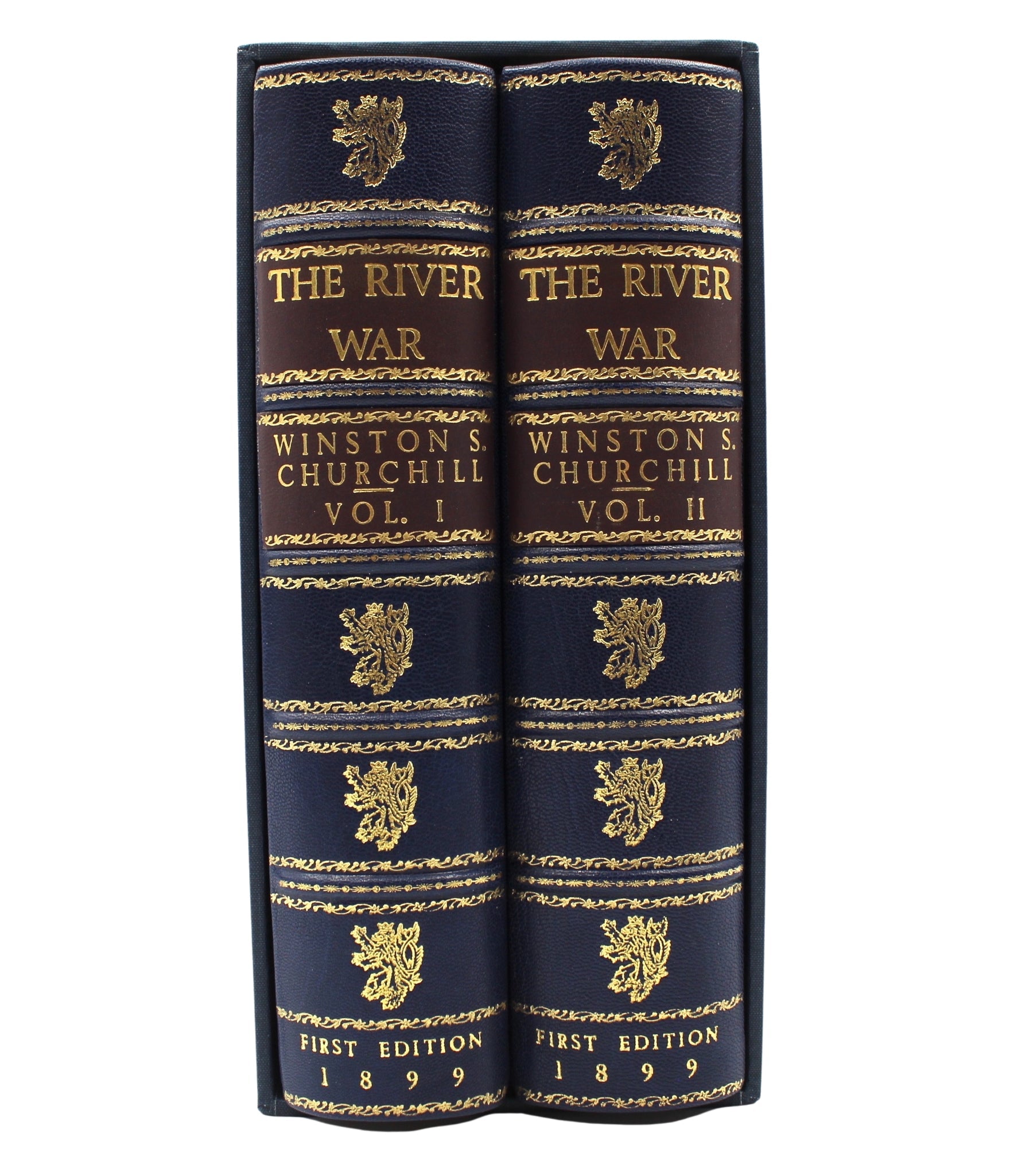 The River War by Winston S. Churchill, First Edition, Two Volume Set, 1899 - The Great Republic