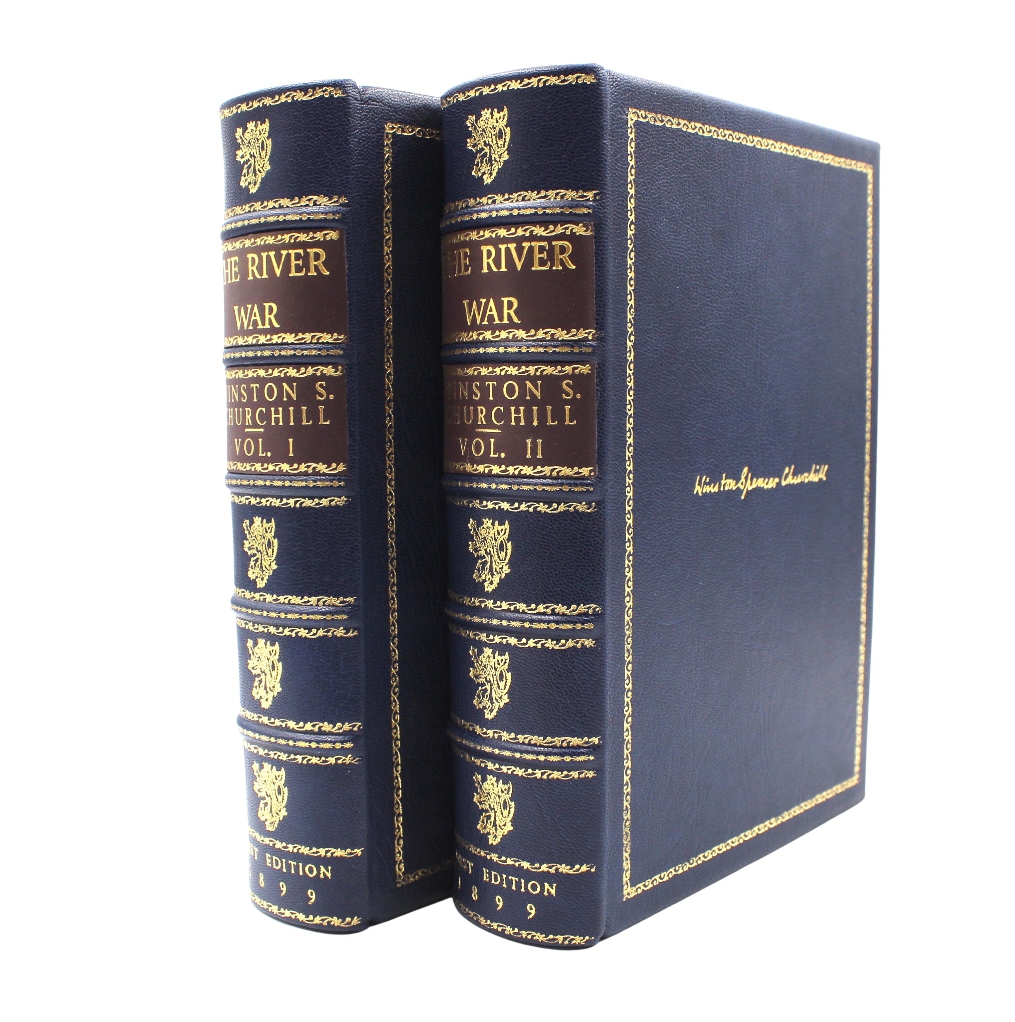 The River War by Winston S. Churchill, First Edition, Two Volume Set, 1899 - The Great Republic