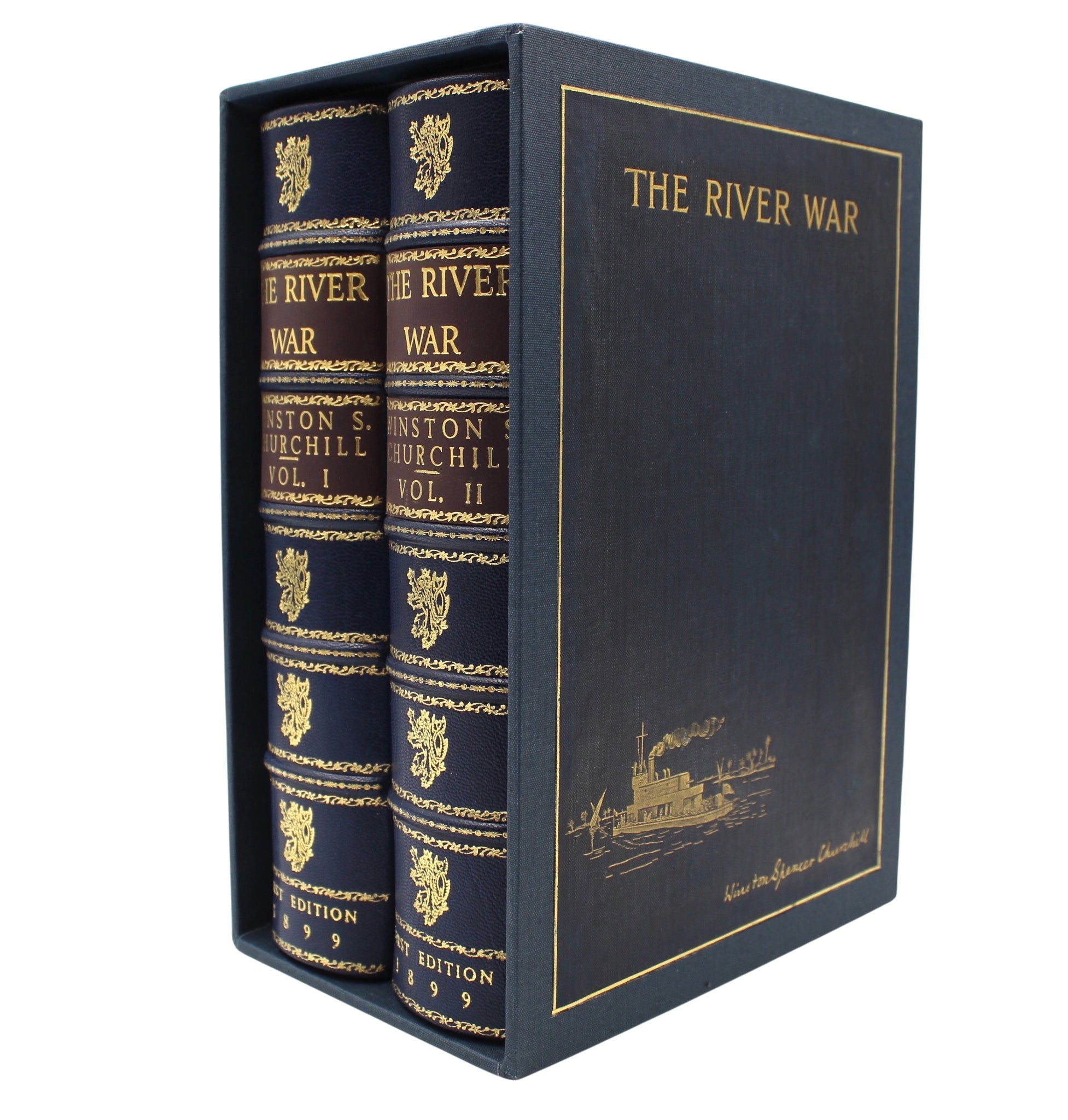 The River War by Winston S. Churchill, First Edition, Two Volume Set, 1899 - The Great Republic