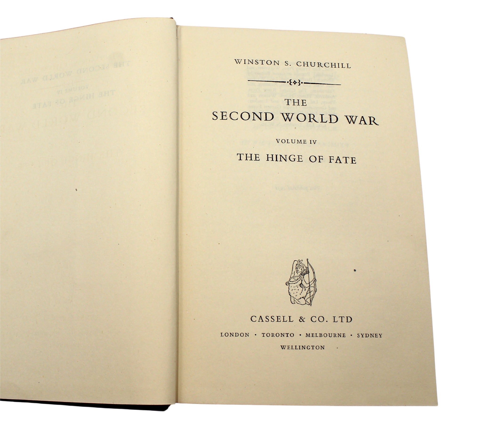 The Second World War by Winston Churchill, First Edition, Six Volume Set, in Original Dust Jackets, 1948 - 1954 - The Great Republic