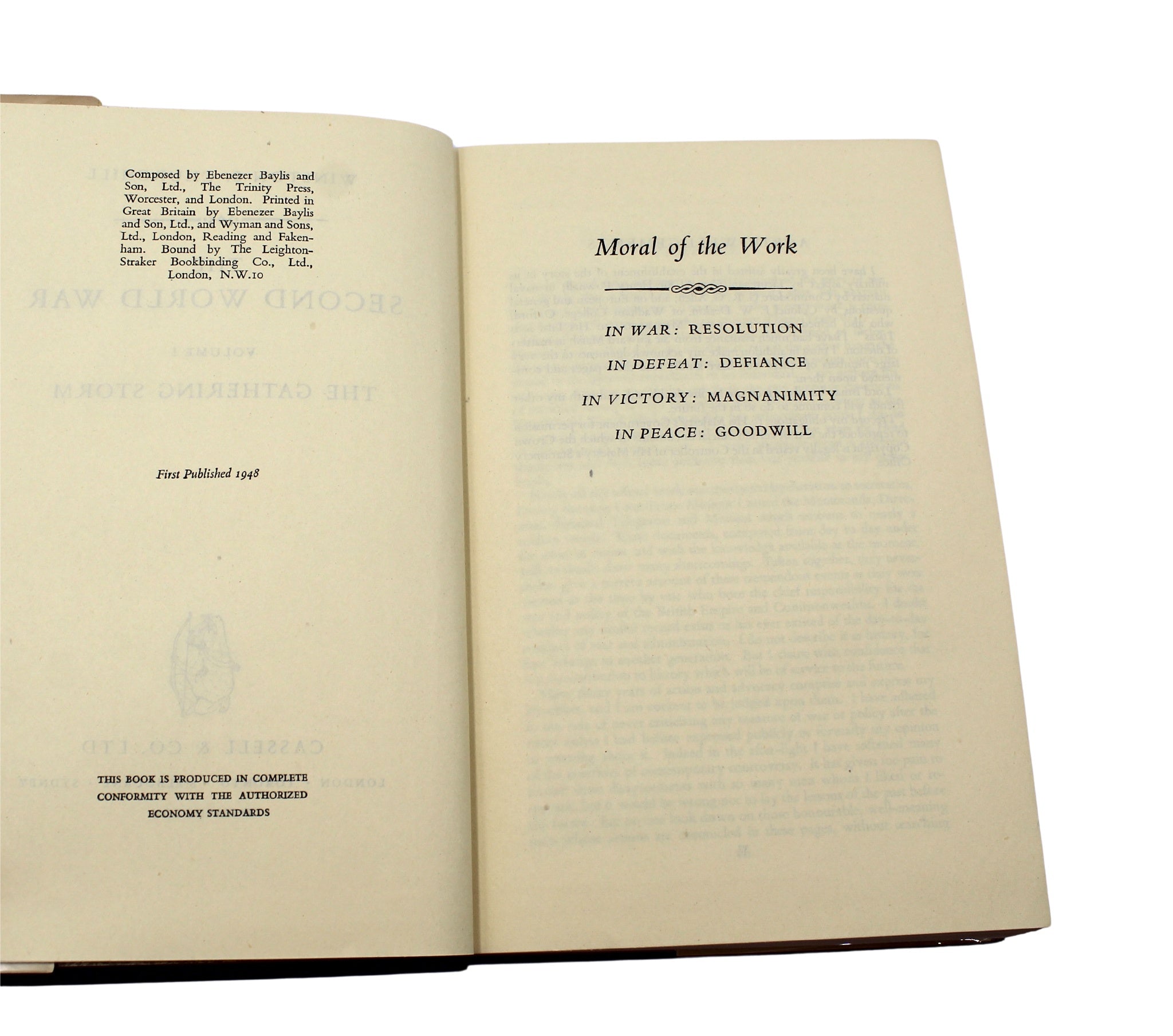 The Second World War by Winston Churchill, First Edition, Six Volume Set, in Original Dust Jackets, 1948 - 1954 - The Great Republic