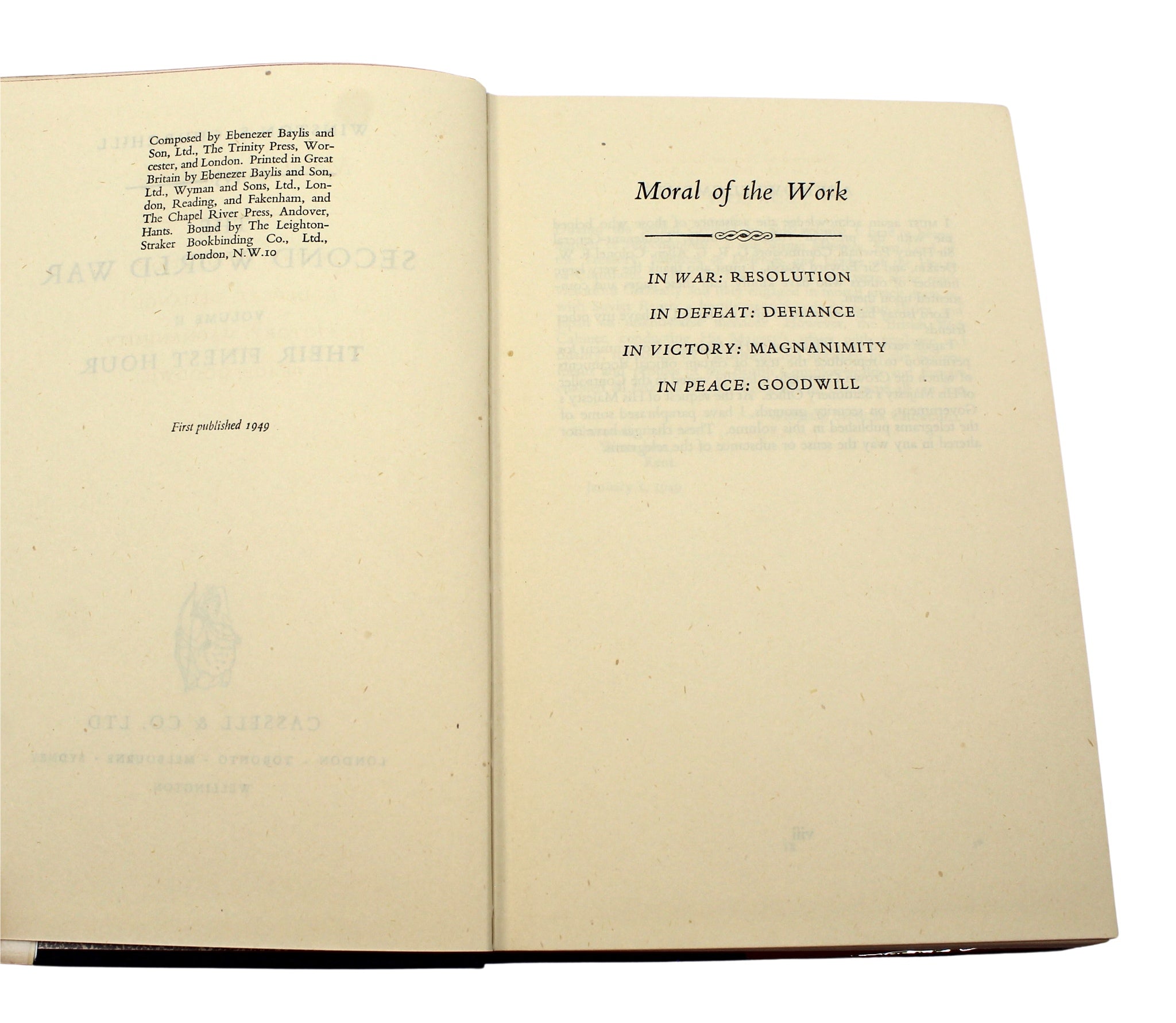 The Second World War by Winston Churchill, First Edition, Six Volume Set, in Original Dust Jackets, 1948 - 1954 - The Great Republic