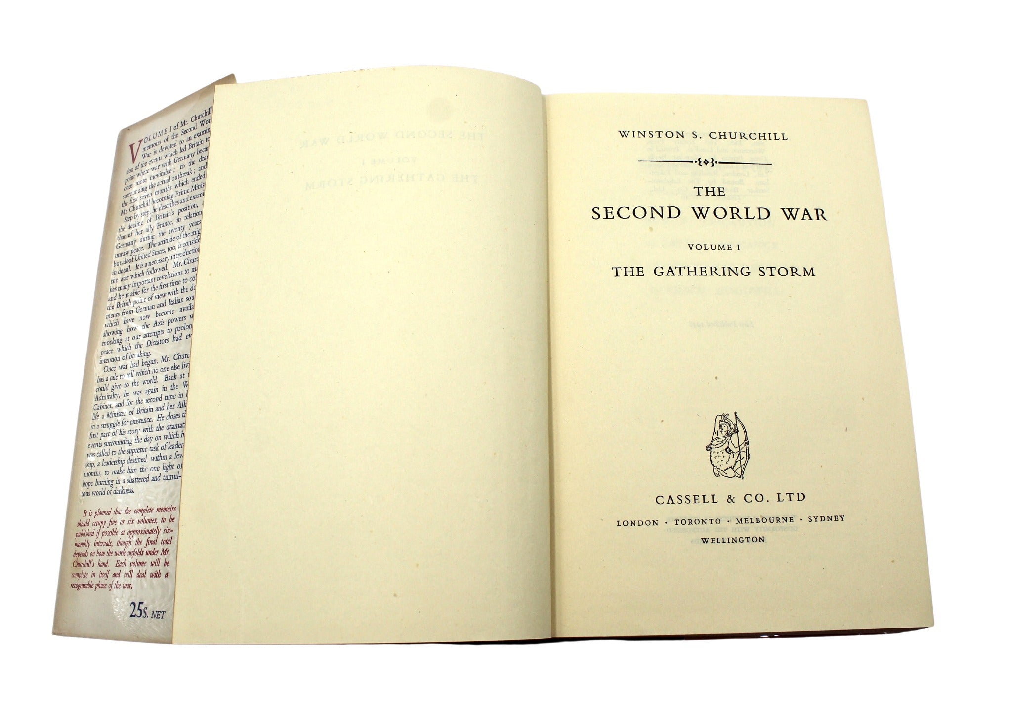 The Second World War by Winston Churchill, First Edition, Six Volume Set, in Original Dust Jackets, 1948 - 1954 - The Great Republic