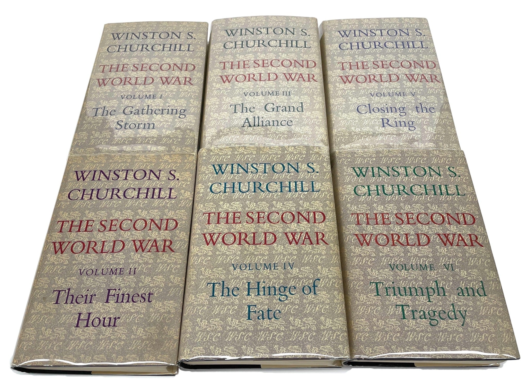 The Second World War by Winston Churchill, First Edition, Six Volume Set, in Original Dust Jackets, 1948 - 1954 - The Great Republic