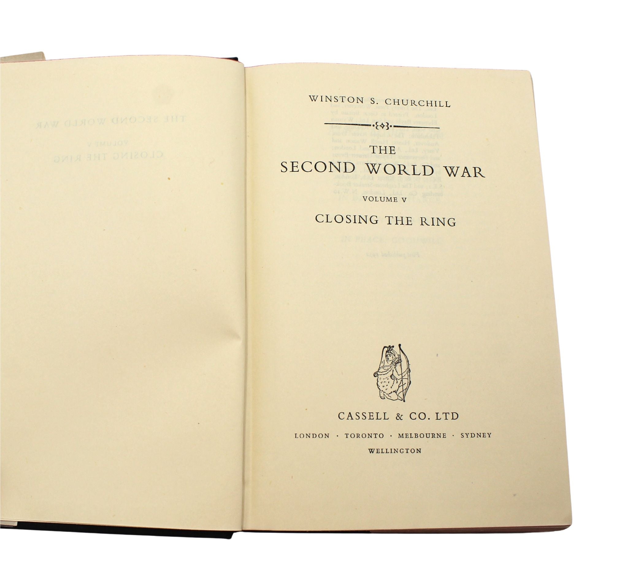 The Second World War by Winston Churchill, First Edition, Six Volume Set, in Original Dust Jackets, 1948 - 1954 - The Great Republic