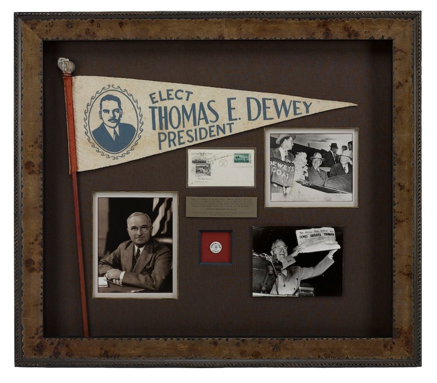 Thomas Dewey & Harry Truman 1948 Presidential Election Campaign Collage - The Great Republic