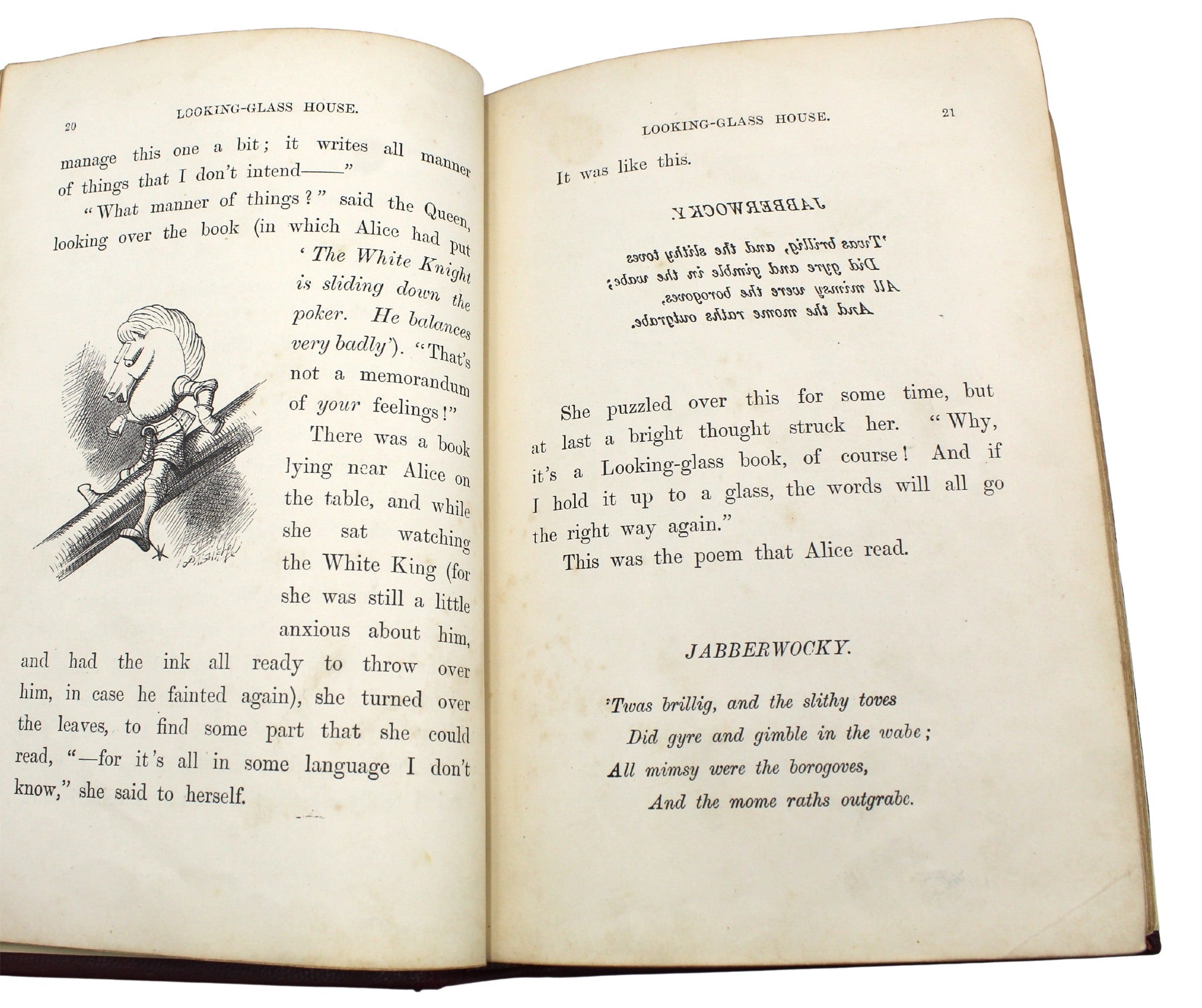 Through the Looking - Glass and What Alice Found There by Lewis Carroll, First UK Edition, 1872 - The Great Republic