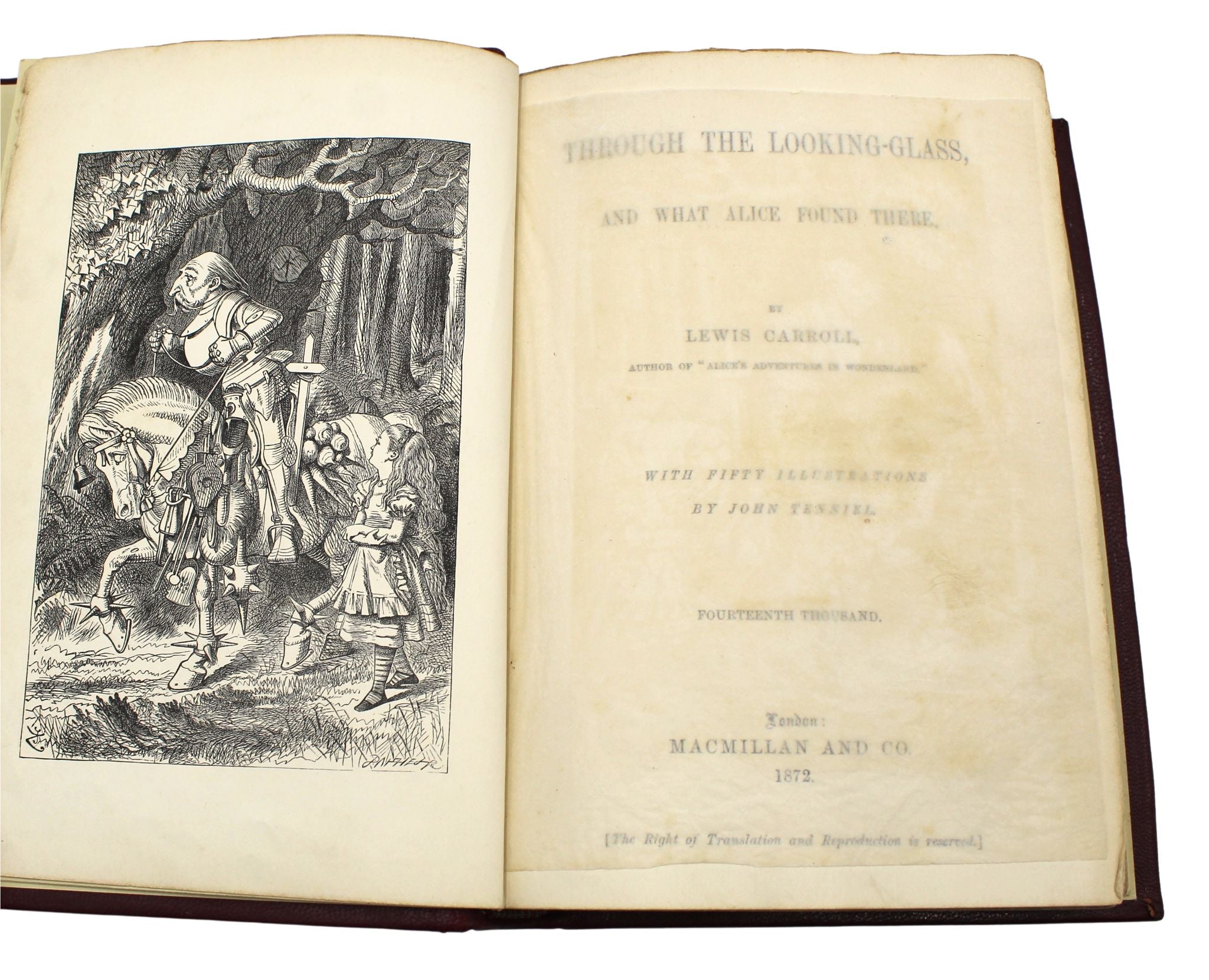 Through the Looking - Glass and What Alice Found There by Lewis Carroll, First UK Edition, 1872 - The Great Republic