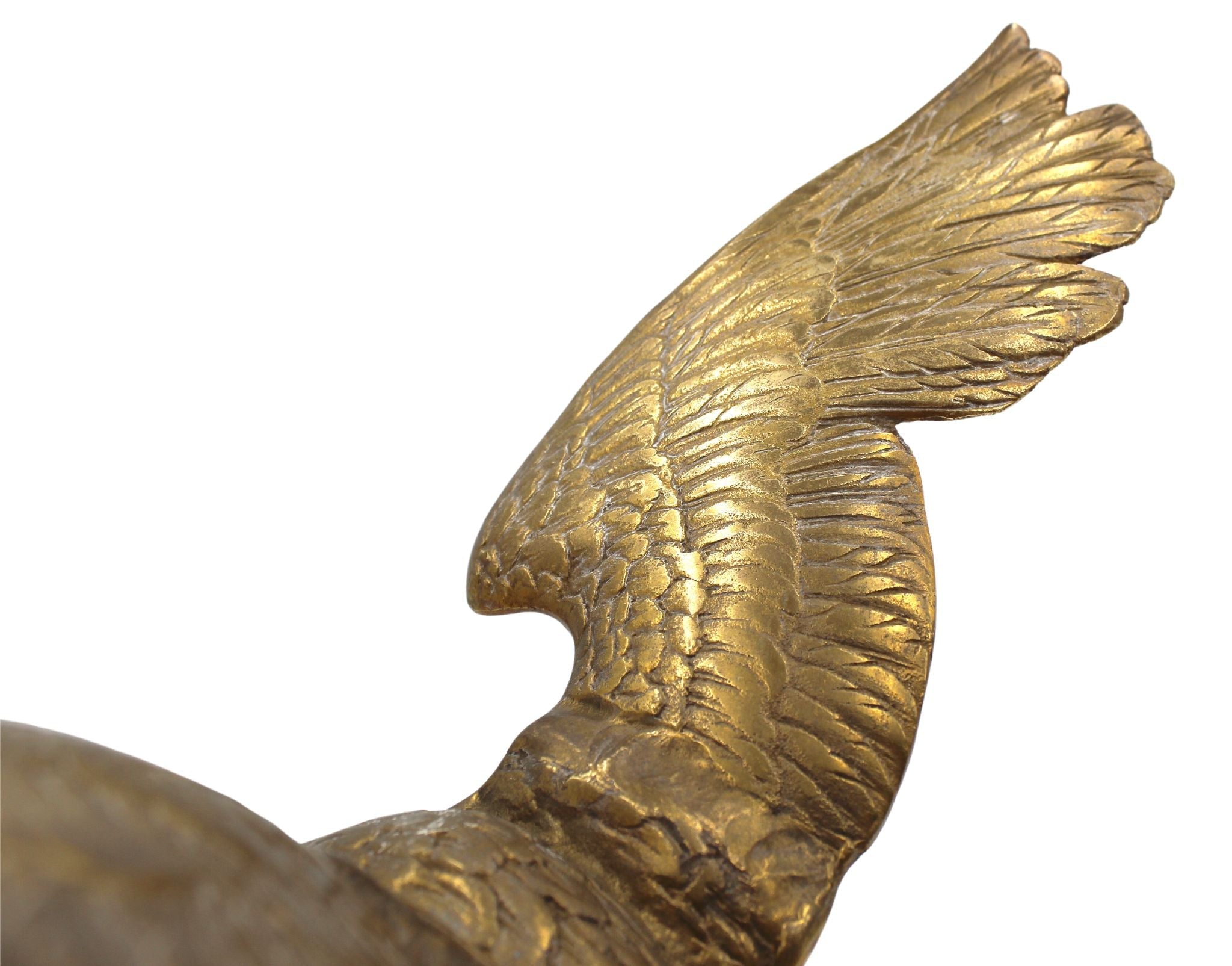 Vintage Brass Eagle On Rocks - The Great Republic