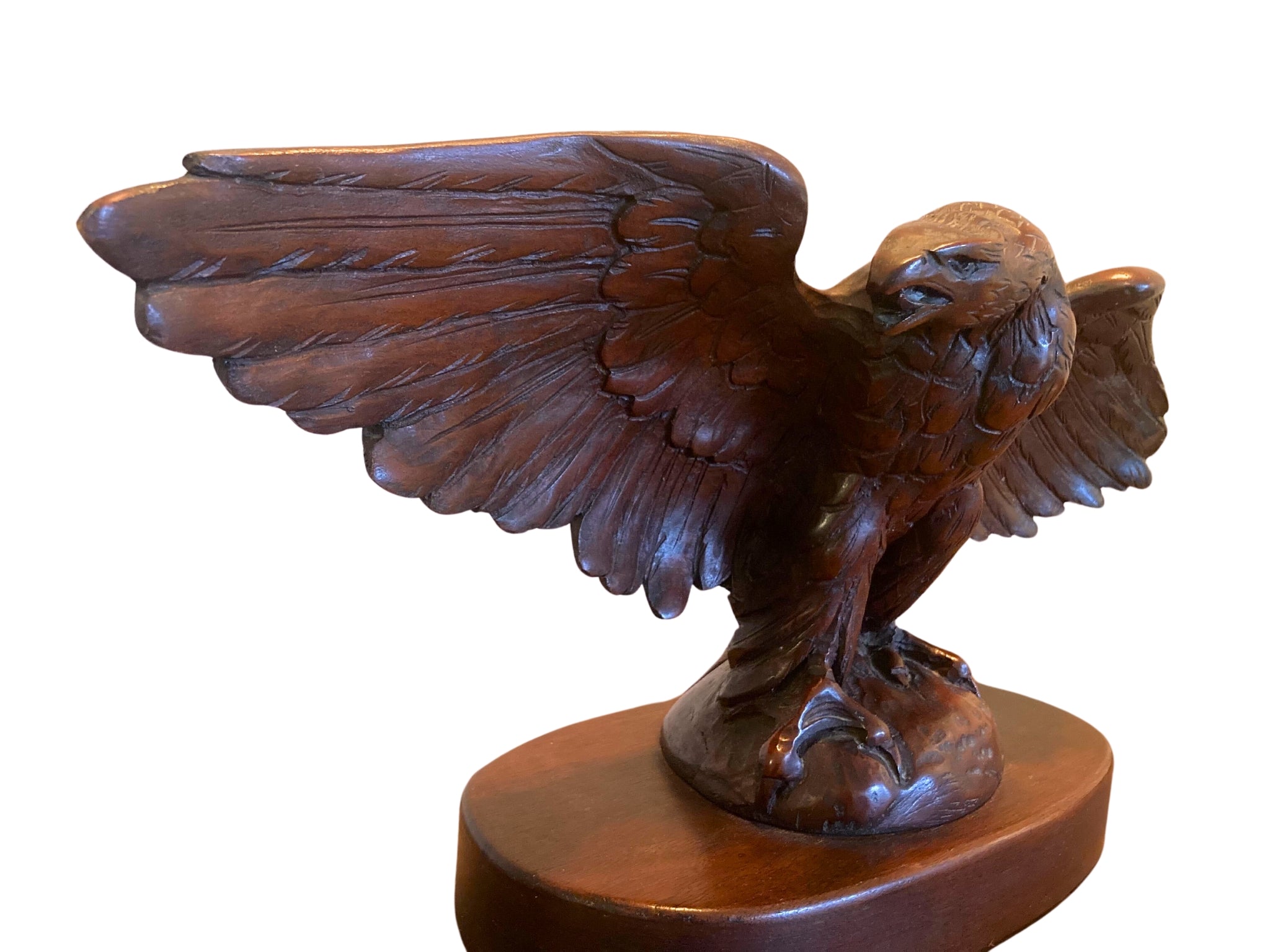 Vintage Carved Spreadwing Wooden Eagle - The Great Republic