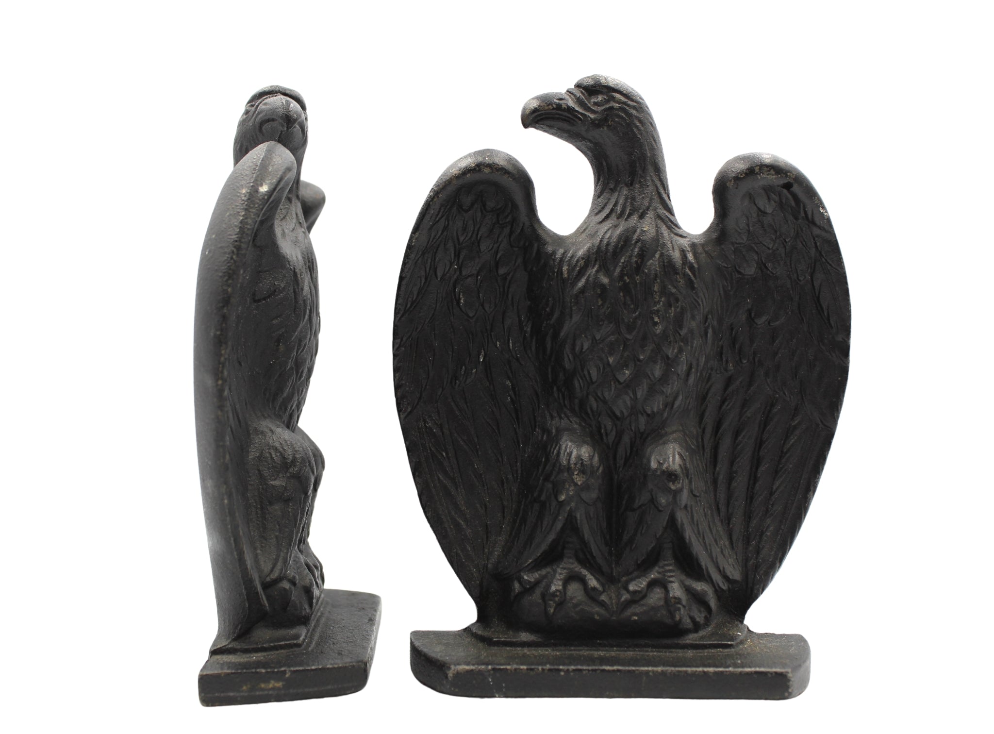 Vintage Cast Iron Eagle Bookends - The Great Republic