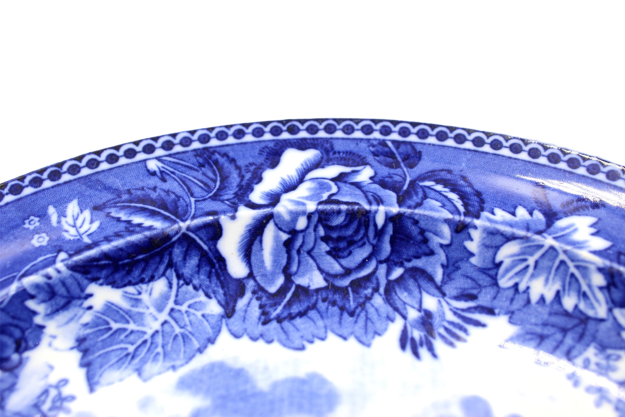 Vintage "Old Boston Theatre" Blue Transferware Plate, 1899 - The Great Republic