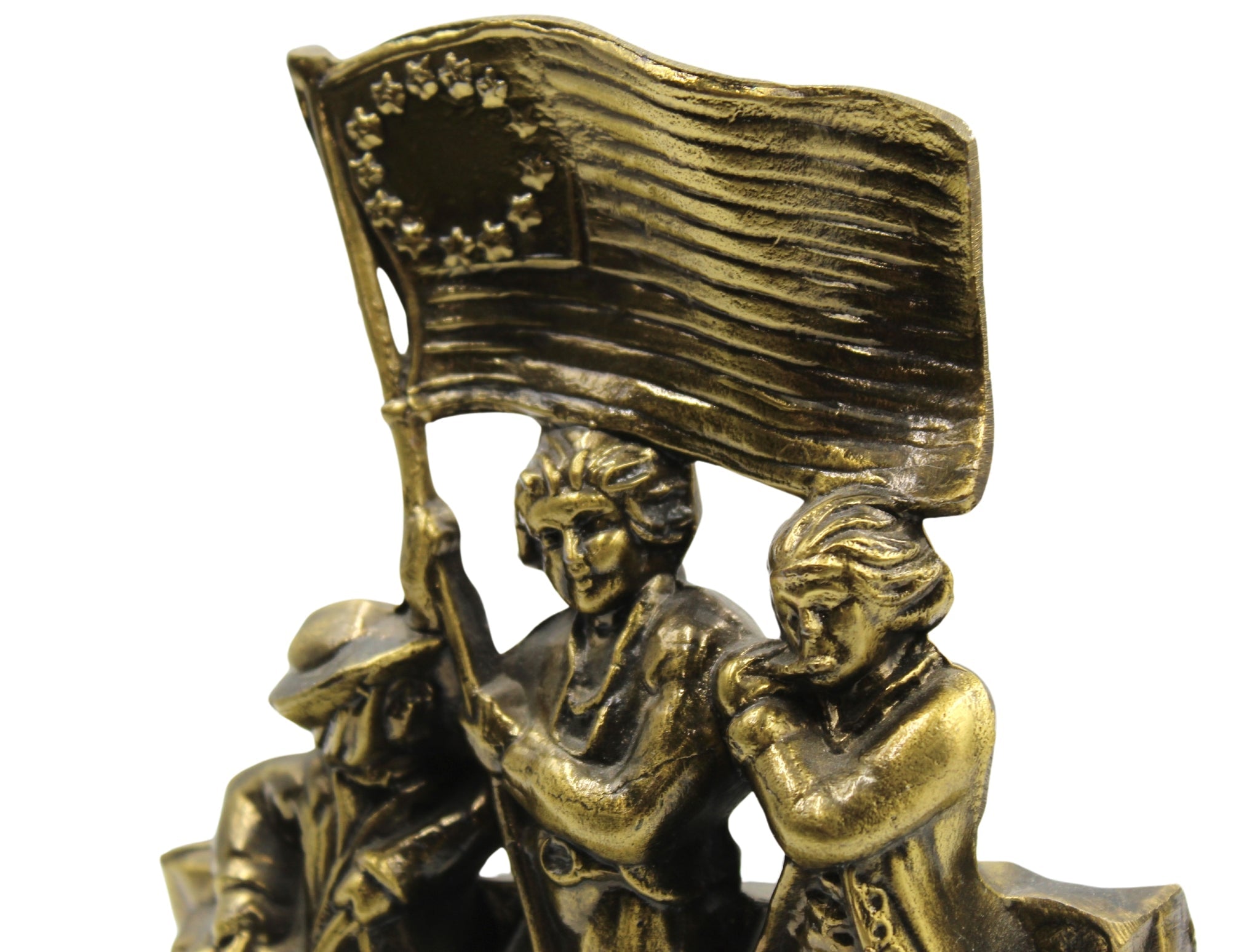 Vintage "Spirit of '76" Bookends by S.C.C., 1974 - The Great Republic