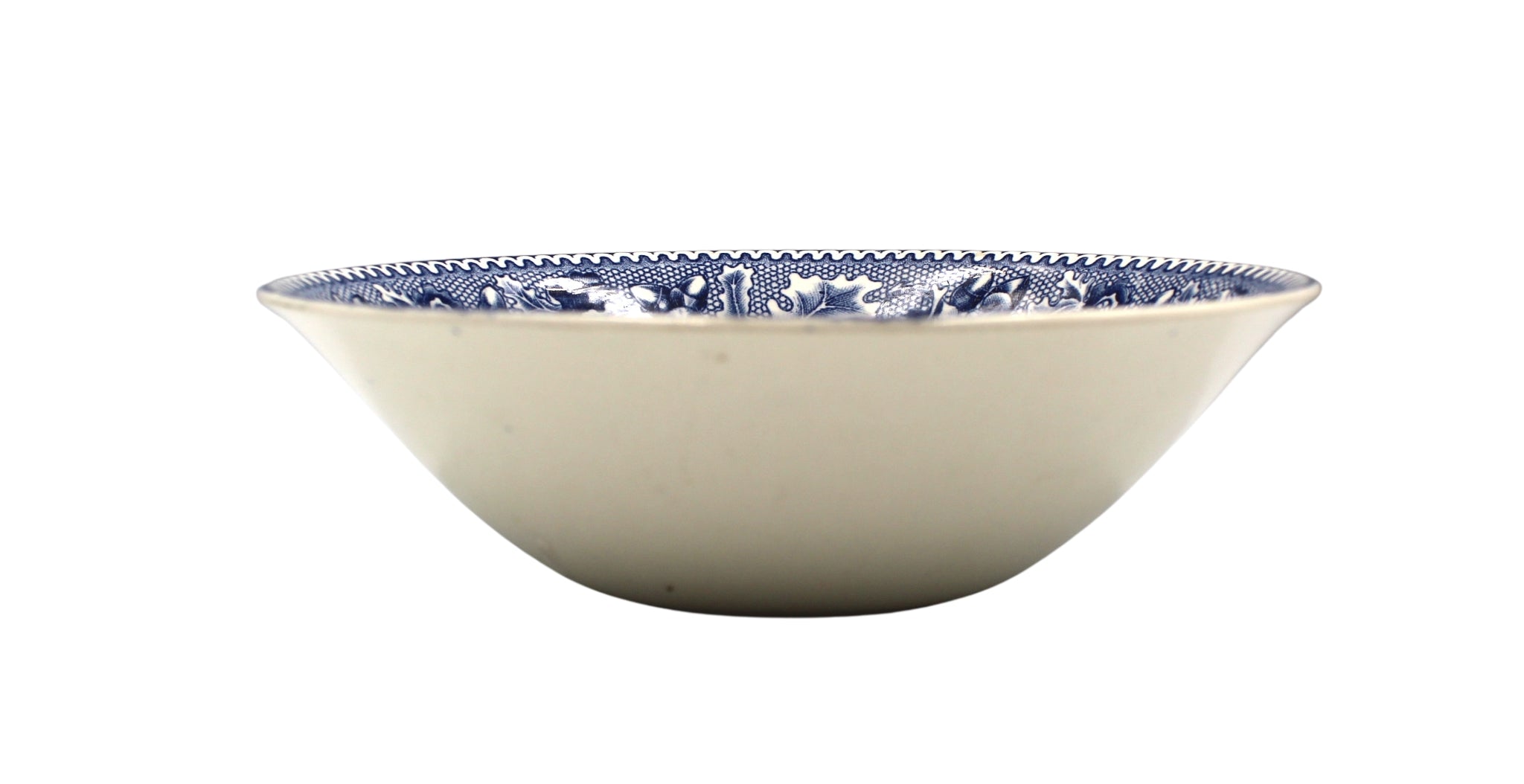 Vintage "The Hancock House" Blue Transferware Bowl by Johnson Brothers - The Great Republic