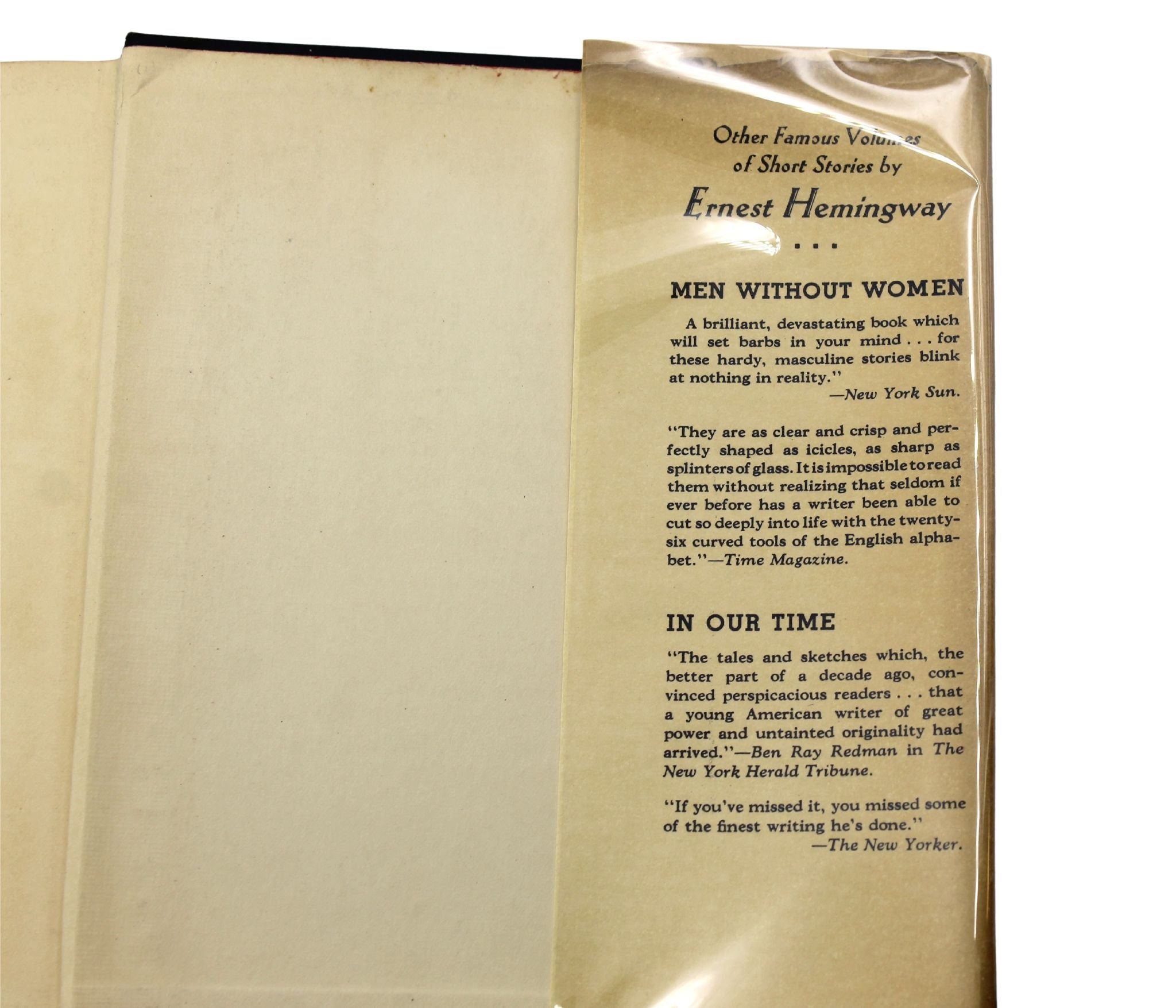 Winner Take Nothing by Ernest Hemingway, First Edition with Original Dust Jacket, 1933 - The Great Republic