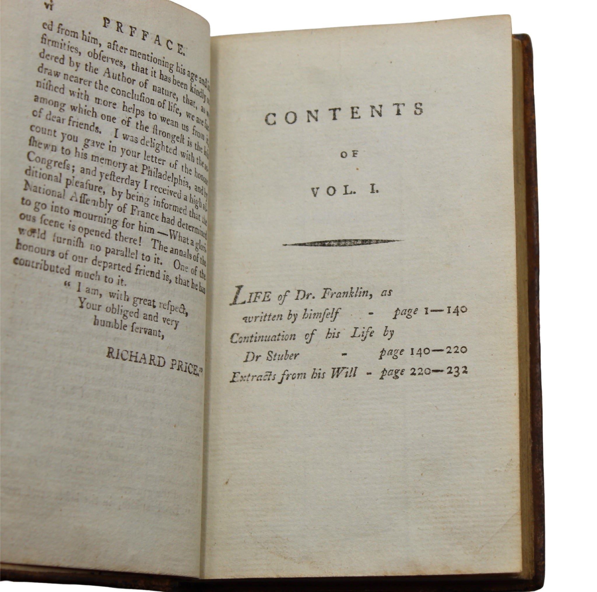 Works of the Late Doctor Benjamin Franklin, Consisting of His Life Written By Himself, Together With Essays, in Two Volumes, 1796 - The Great Republic